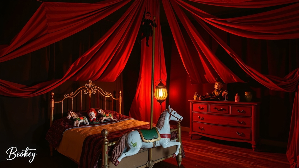 creepy carnival bedroom decor