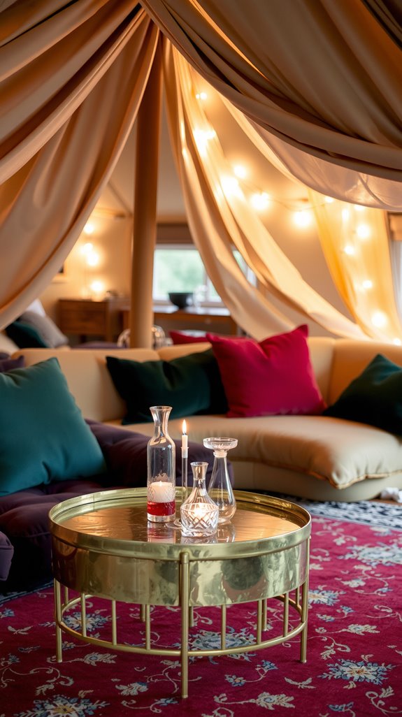 dazzling luxury gold tables