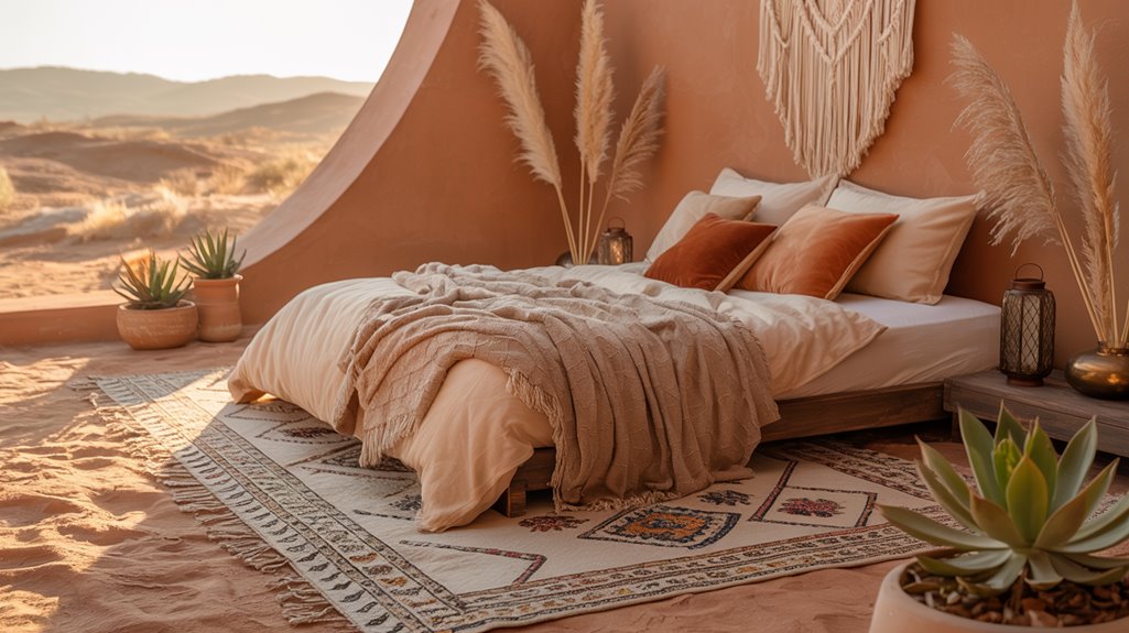 desert inspired cozy boho bedrooms