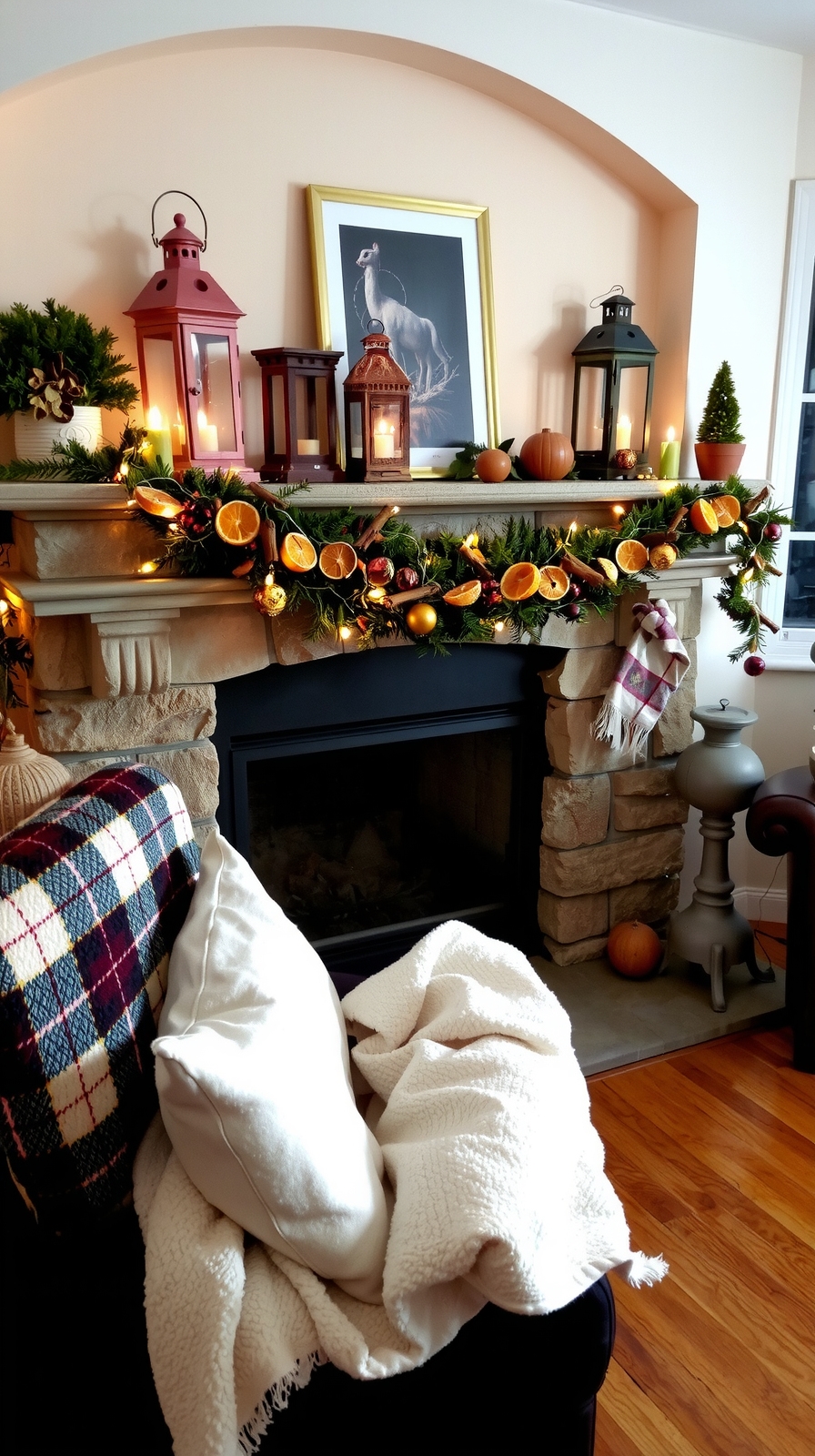 dried orange cinnamon garlands