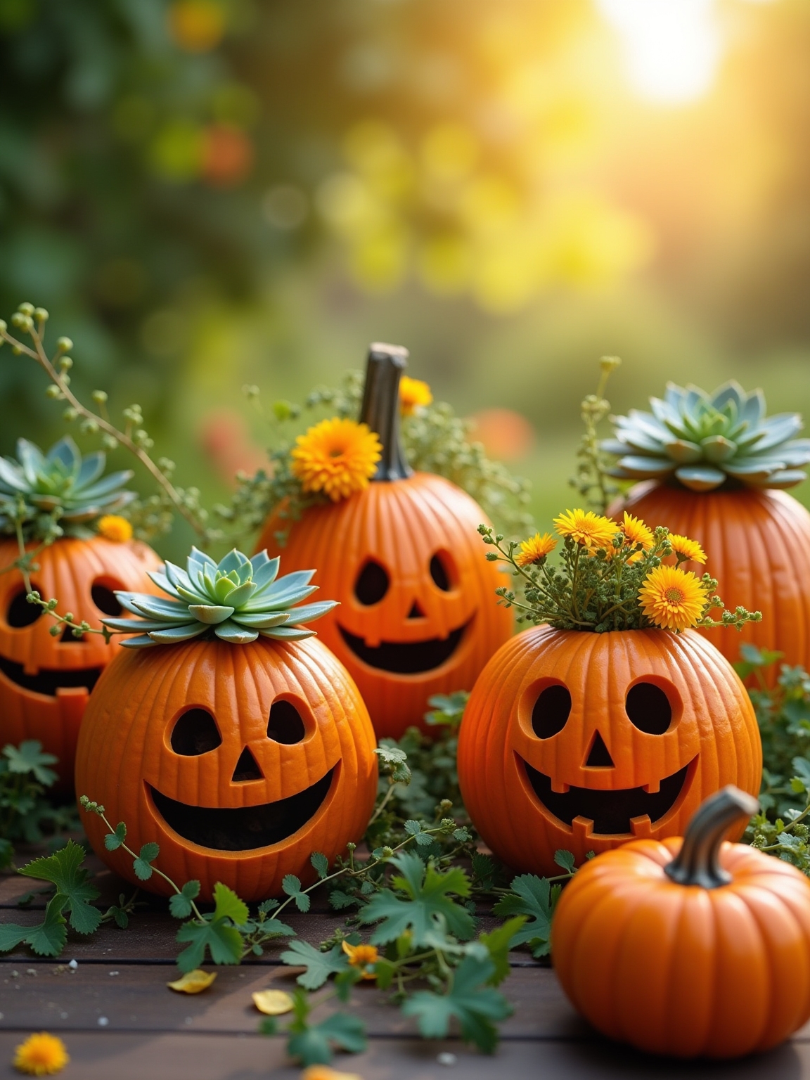 elegant floral pumpkin designs