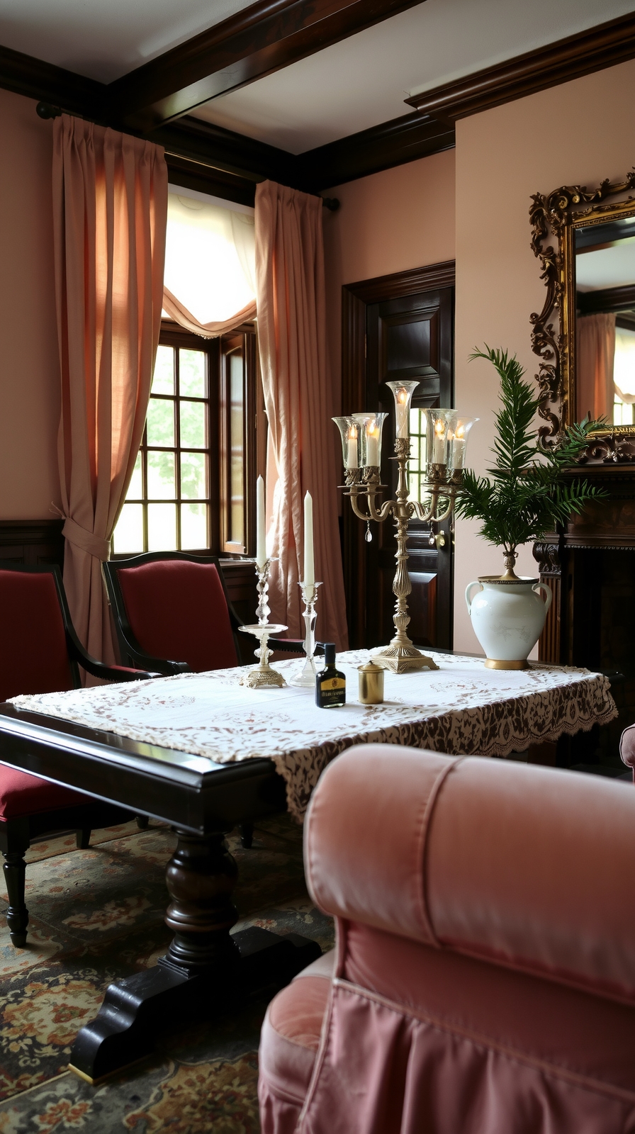 elegant halloween living room