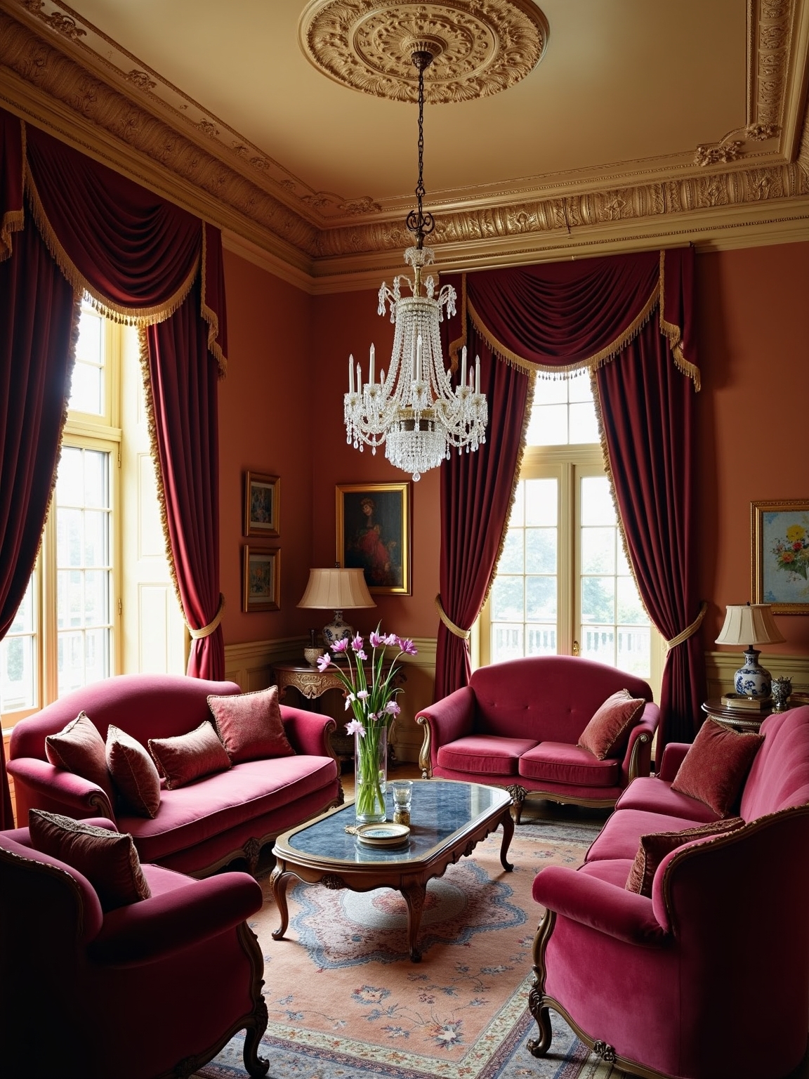 elegant vintage glam aesthetics