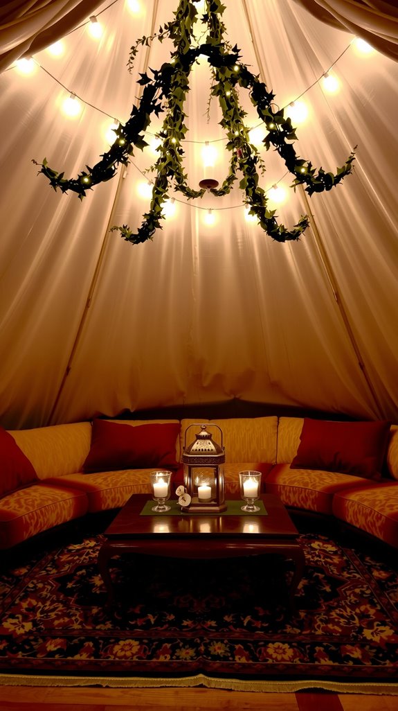 enchanting candlelit glamping sanctuary