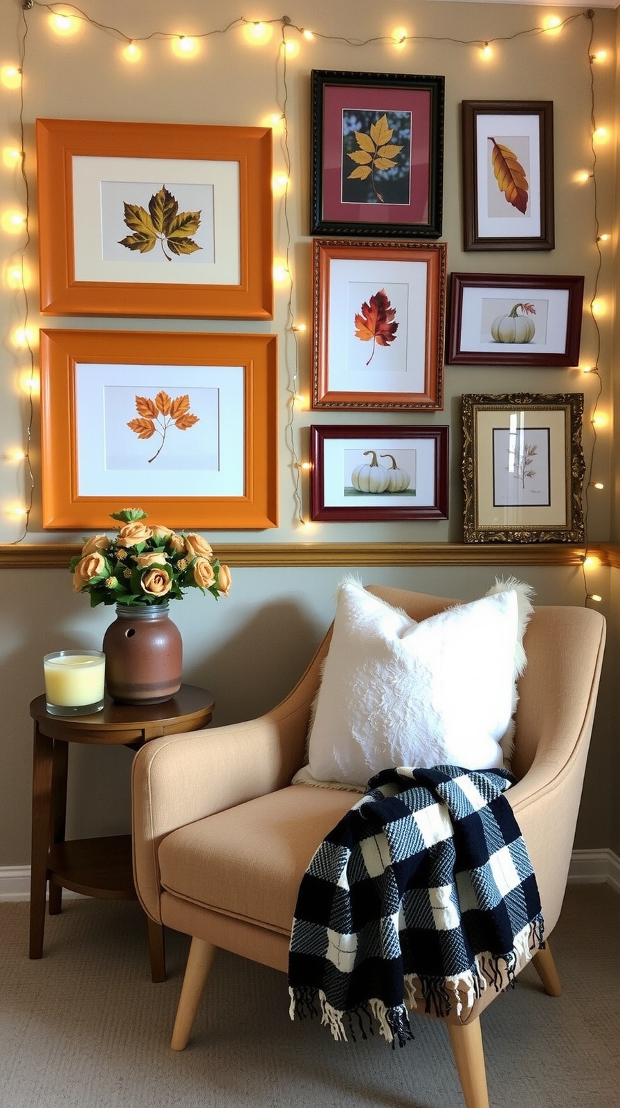 fall themed gallery wall ideas
