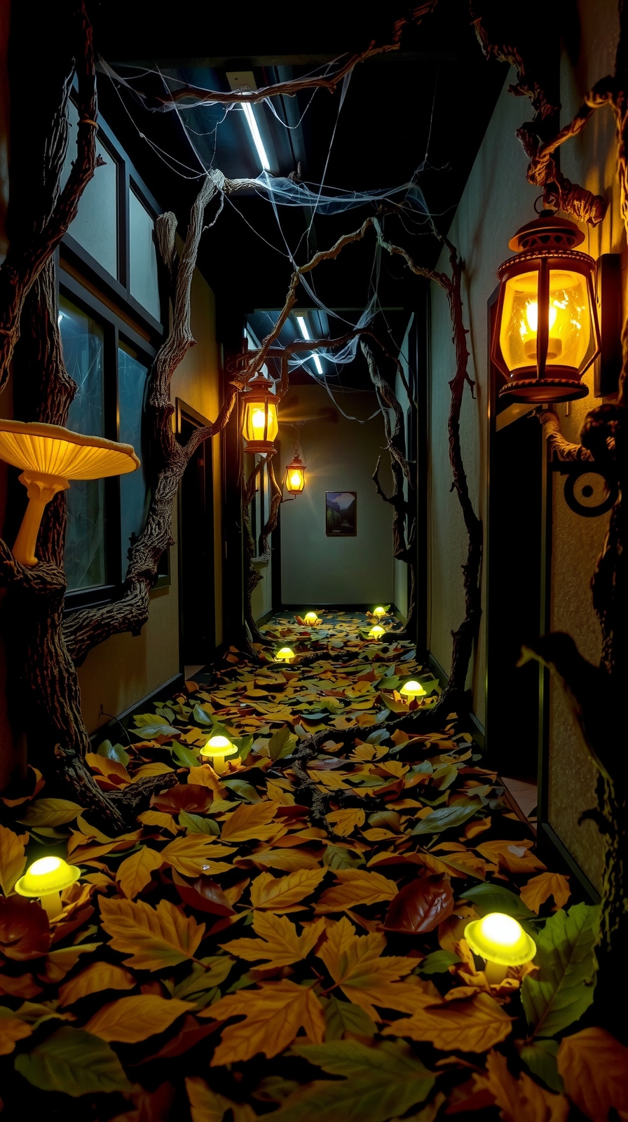 faux leaf floor coverings