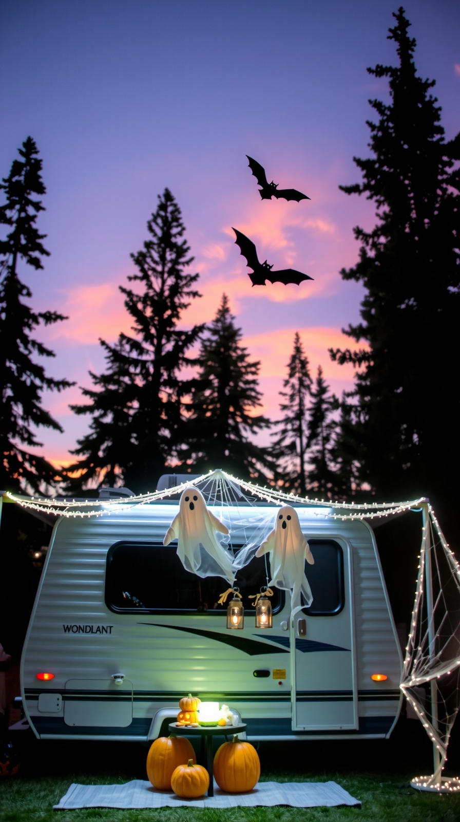 ghostly awning decorations tutorial