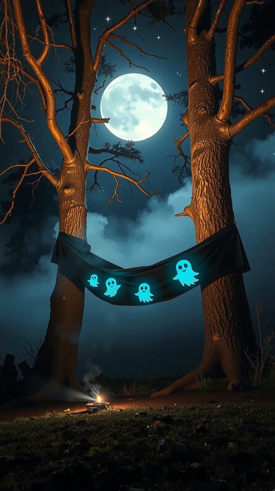 glow in the dark camping decorations