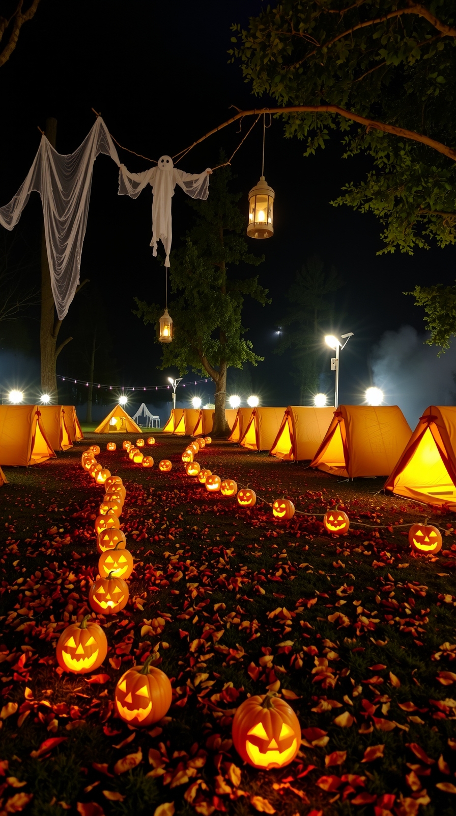 glowing pathway for halloween
