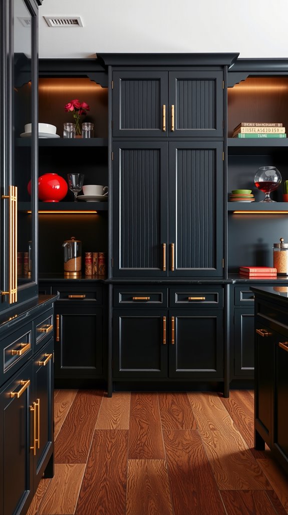 gold hardware enhances sophistication