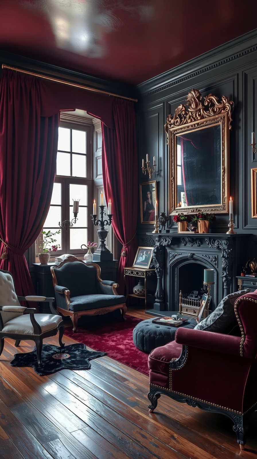 gothic victorian burgundy elegance