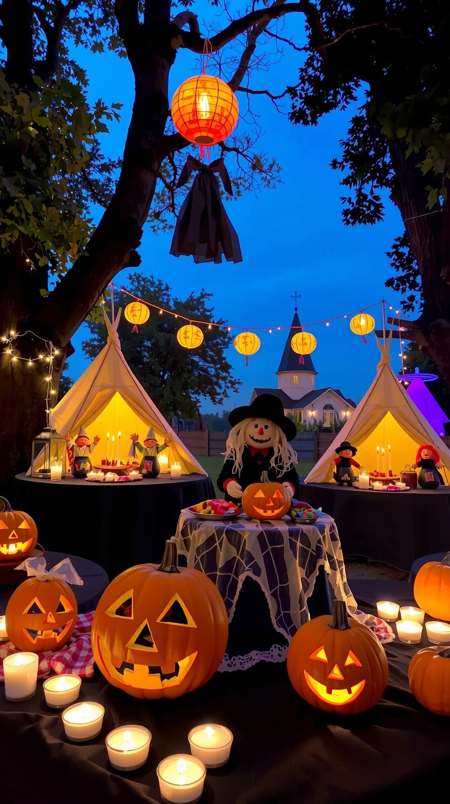 halloween treat station setup