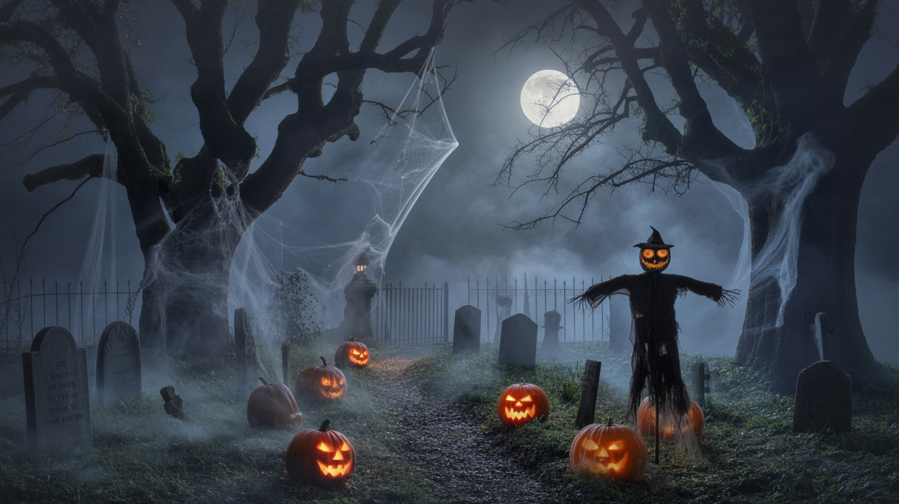 haunted garden halloween decorations