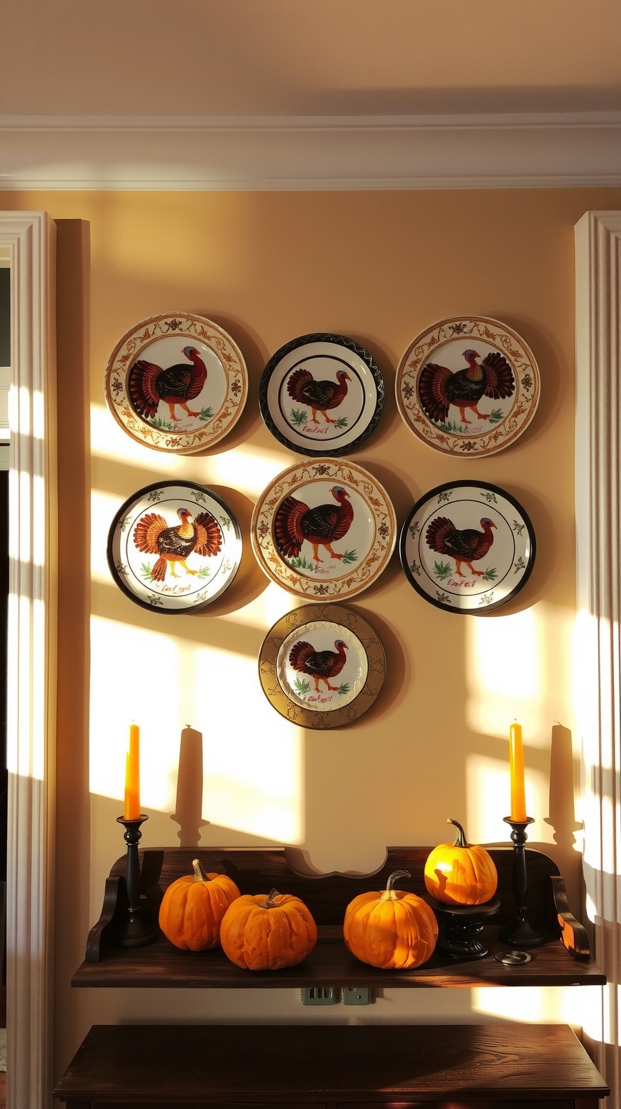 heritage turkey plate display
