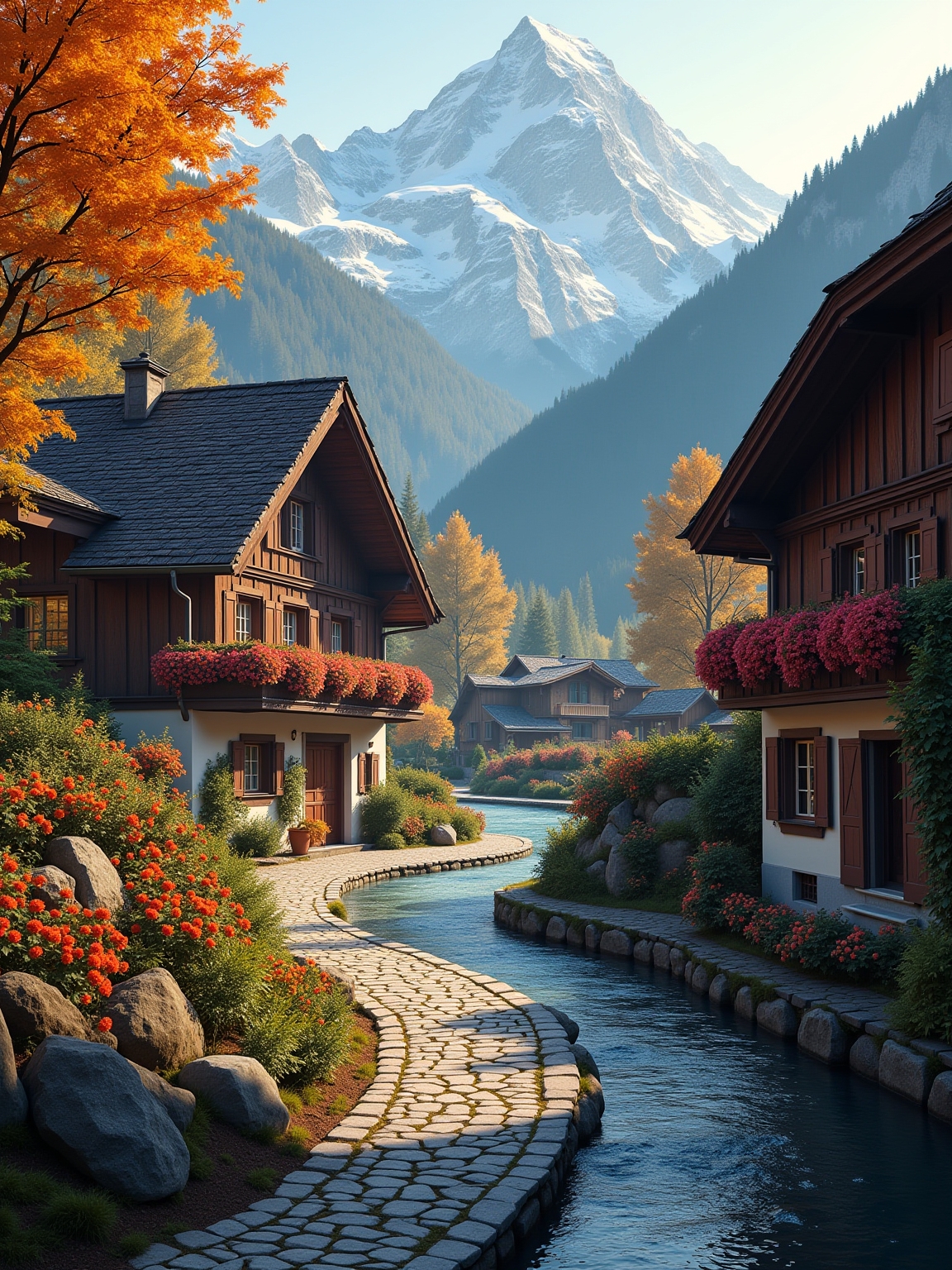 idyllic alpine village experience