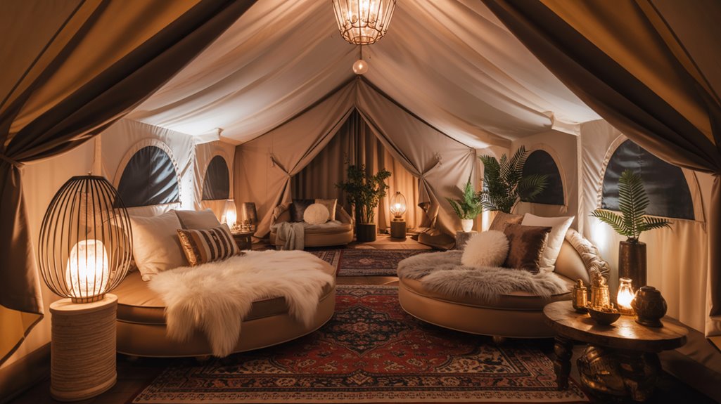indoor glamping tent ideas
