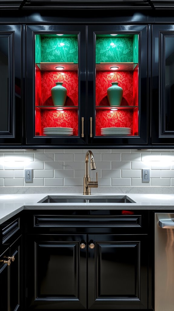 jade green and black elegance