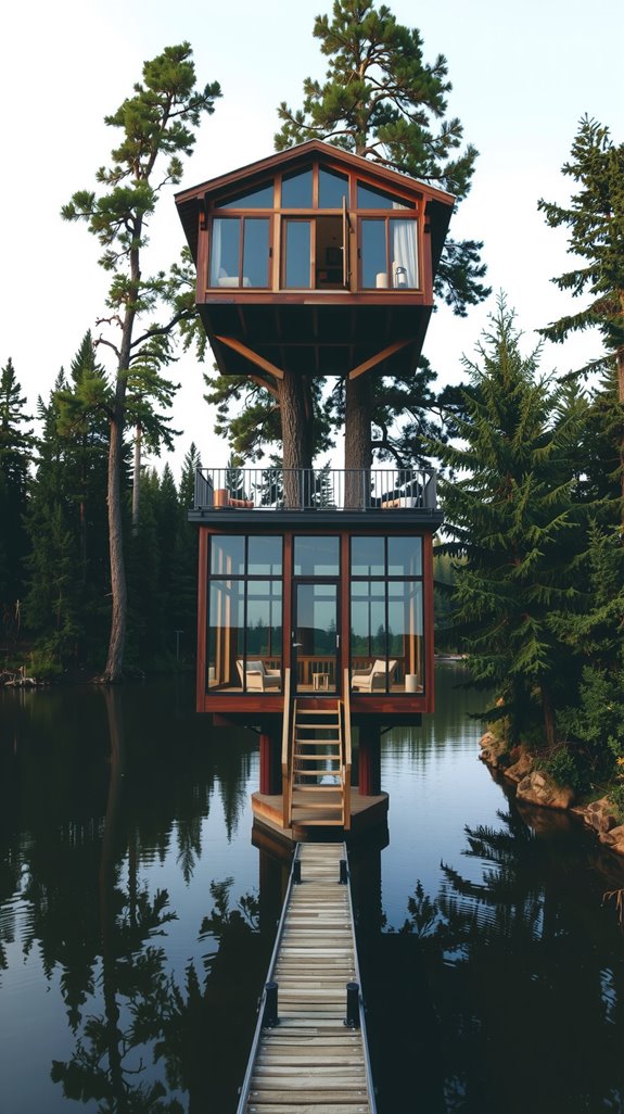 lakeside treehouse water retreats