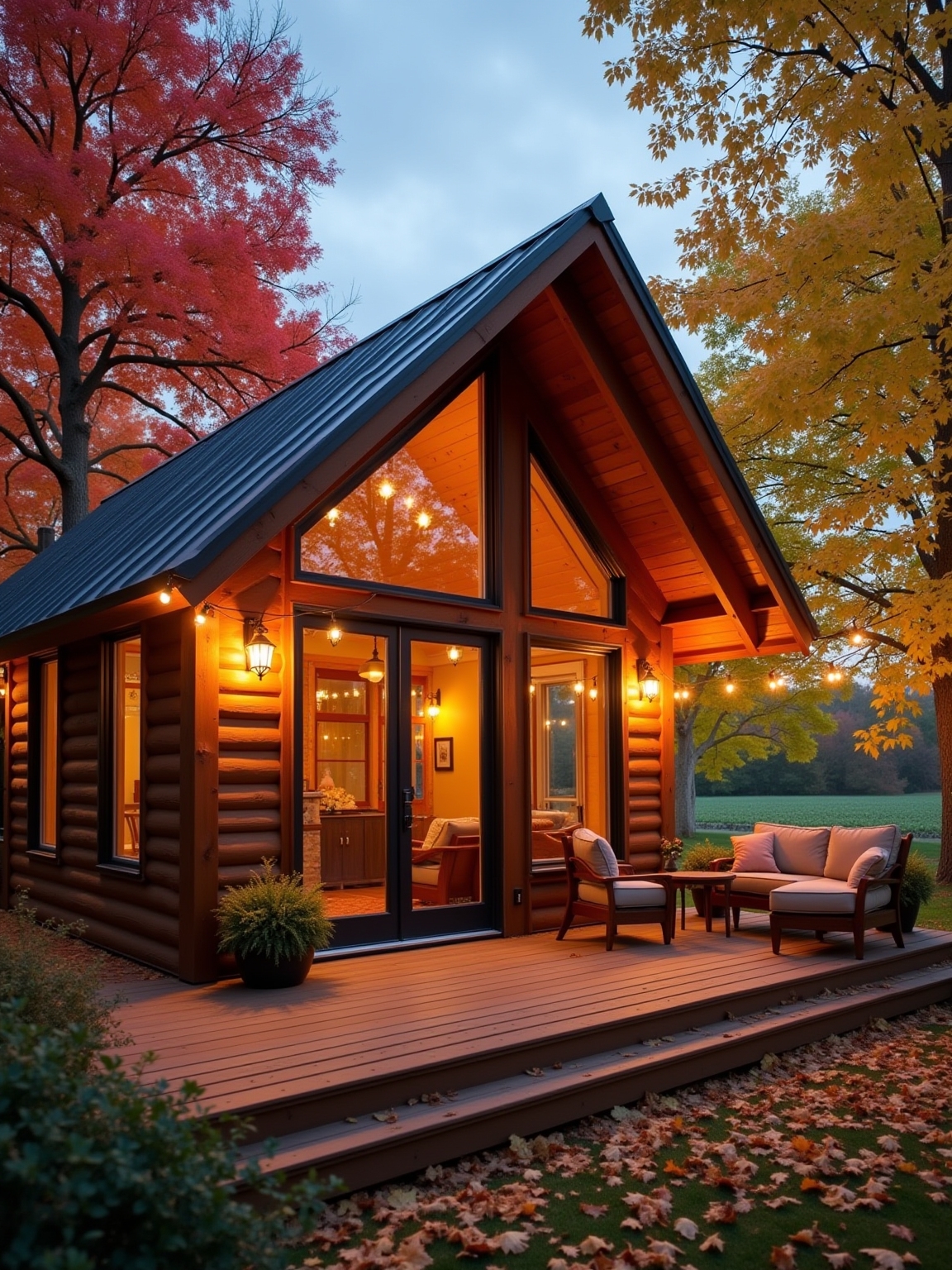 lavish cabin amidst vineyards