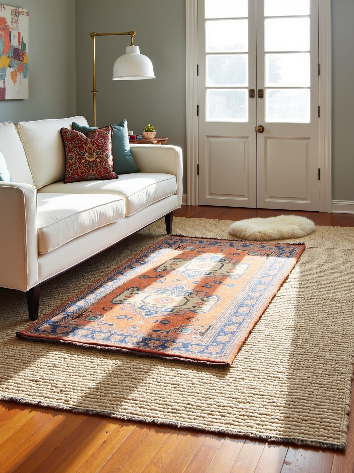 layered rug arrangement techniques