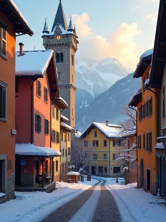 medieval architecture and clocktower