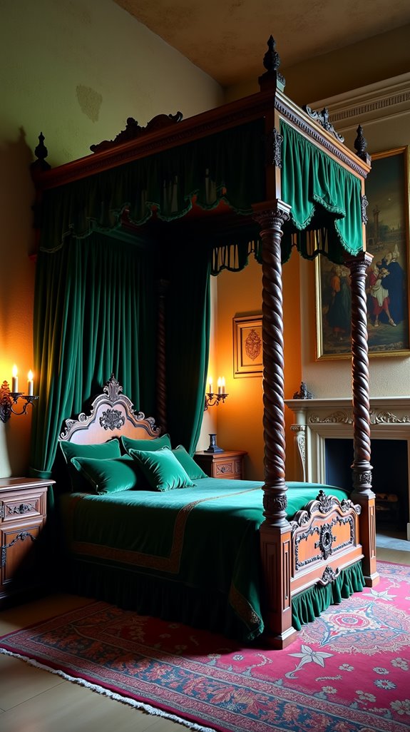 medieval emerald gold elegance