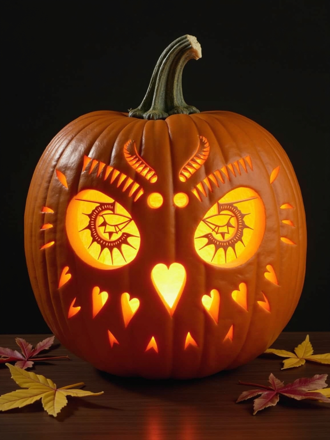 mystical moth pumpkin carving