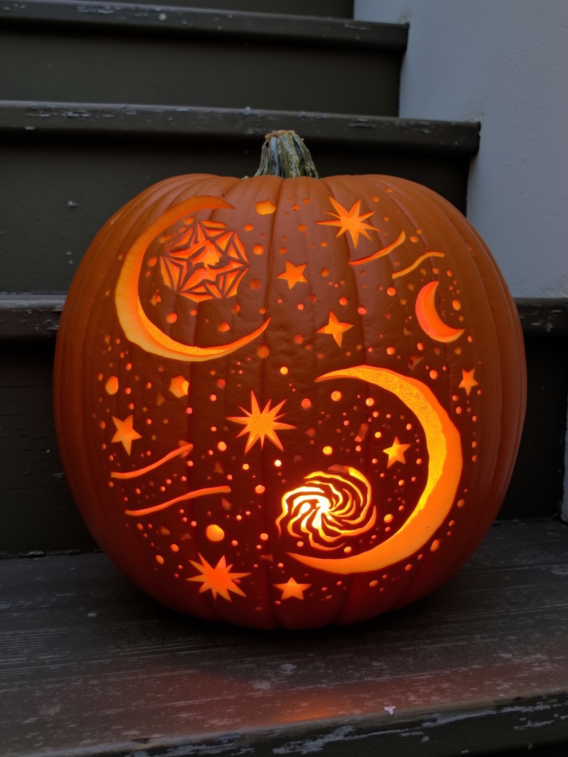 mystical symbols in carving