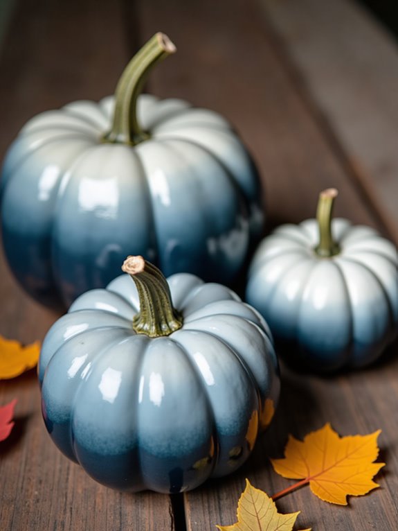 navy blue ombre gourd