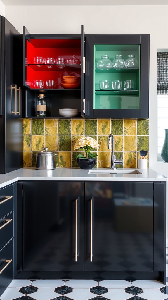 olive green tile sophistication