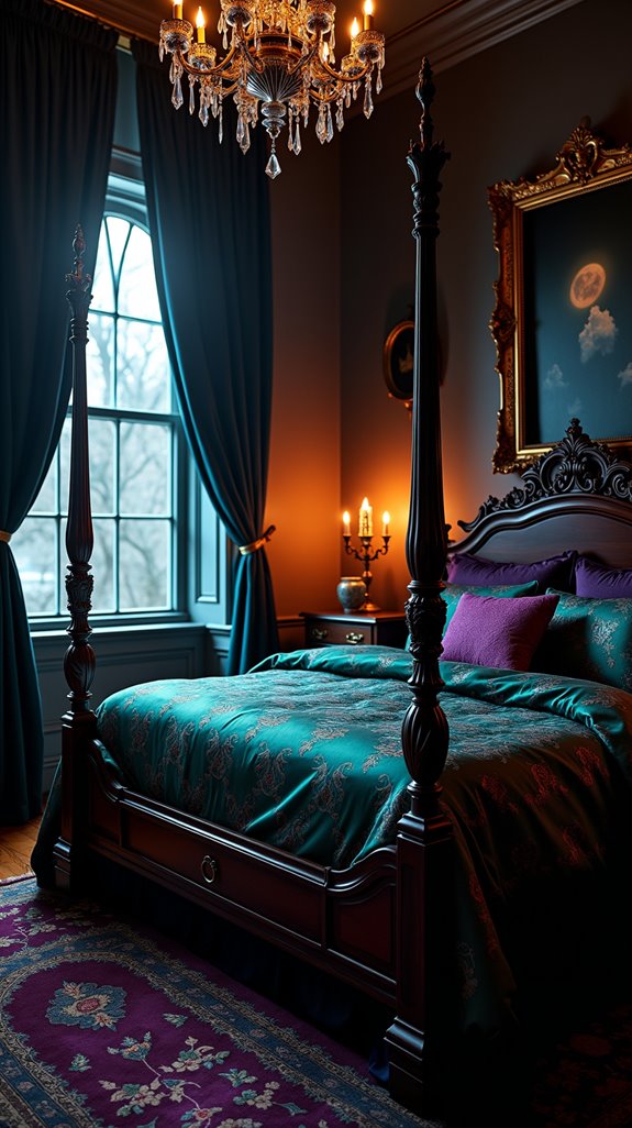 opulent jewel toned bedding