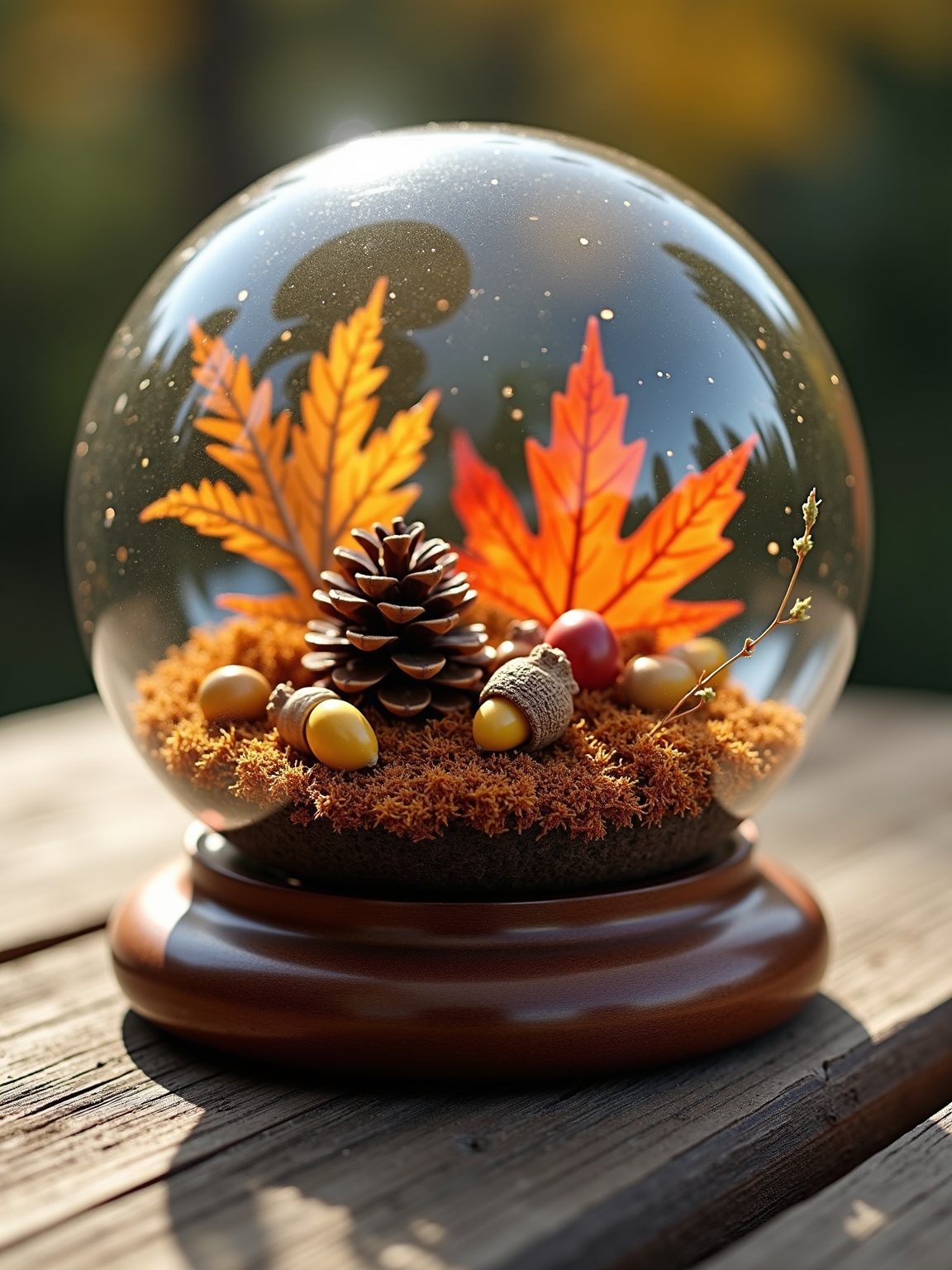 pine cone acorn arrangement