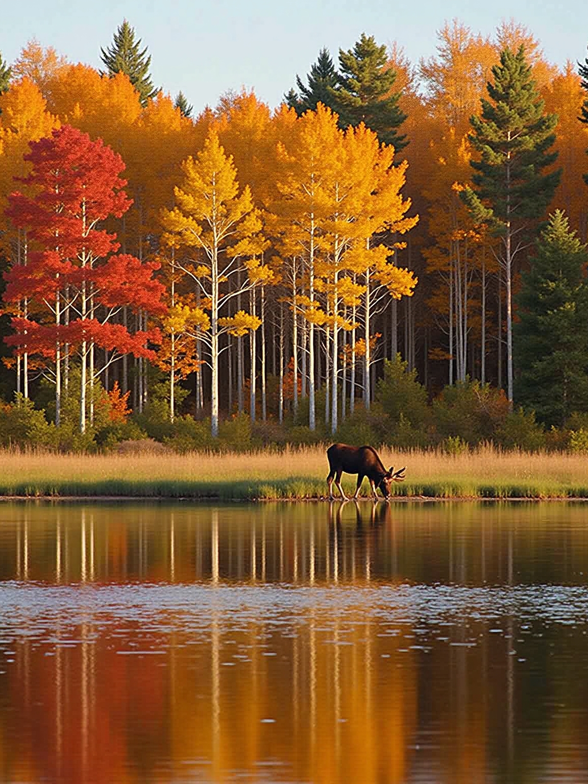 remote autumn wildlife haven