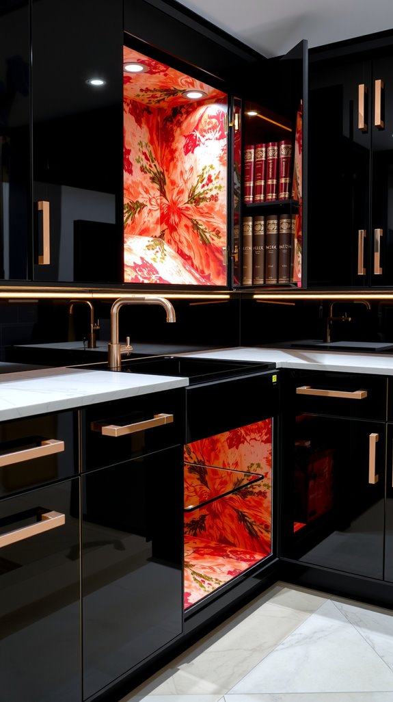 rose gold cabinet handles elegance