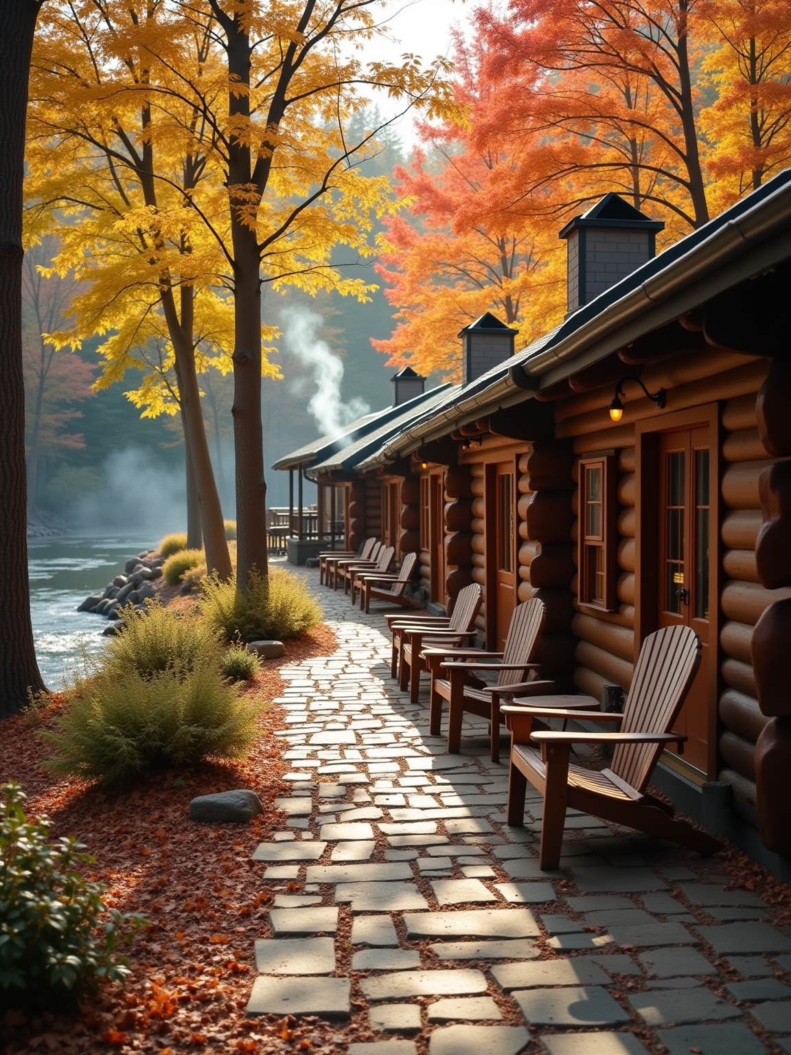 rustic lodge with amenities