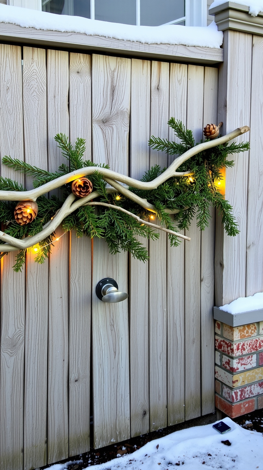 rustic winter woodland garland