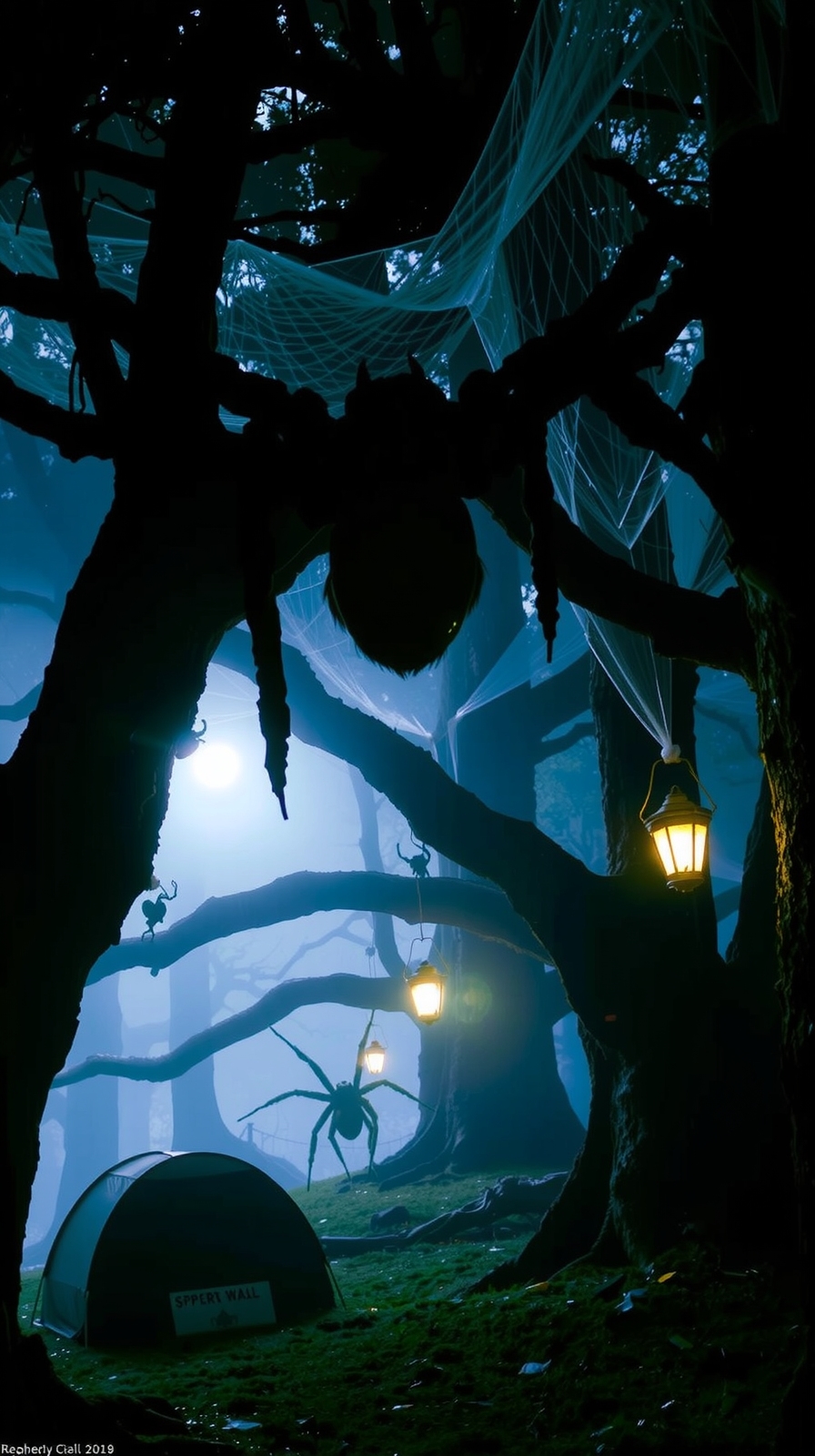 spider themed immersive trail experience