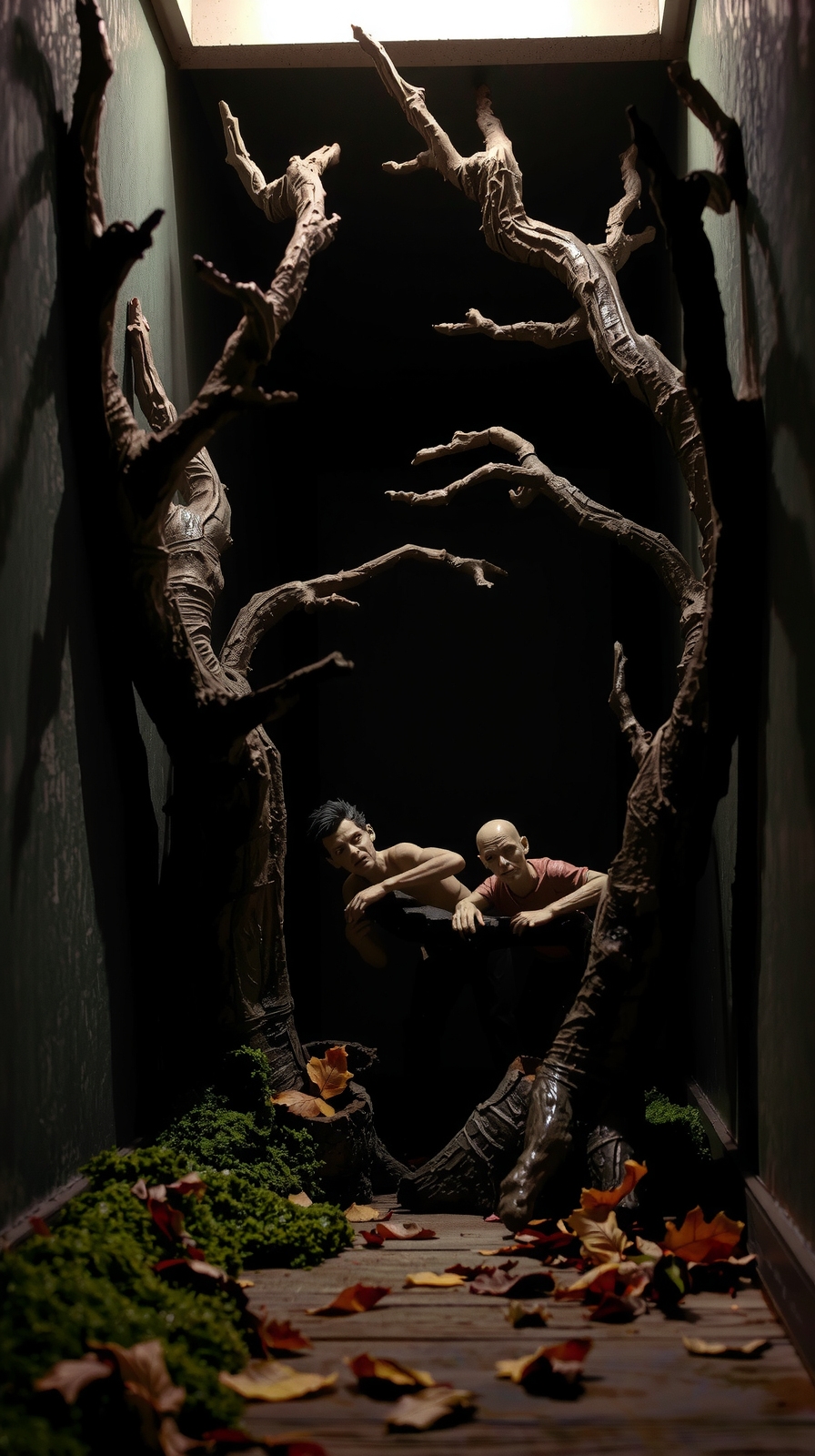 strategic zombie figurine placement