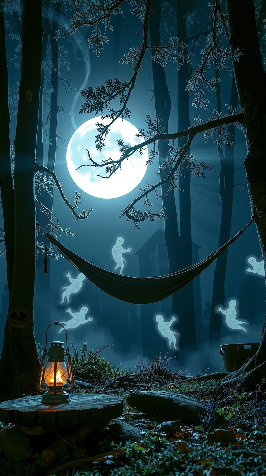 supernatural hammock camping setup