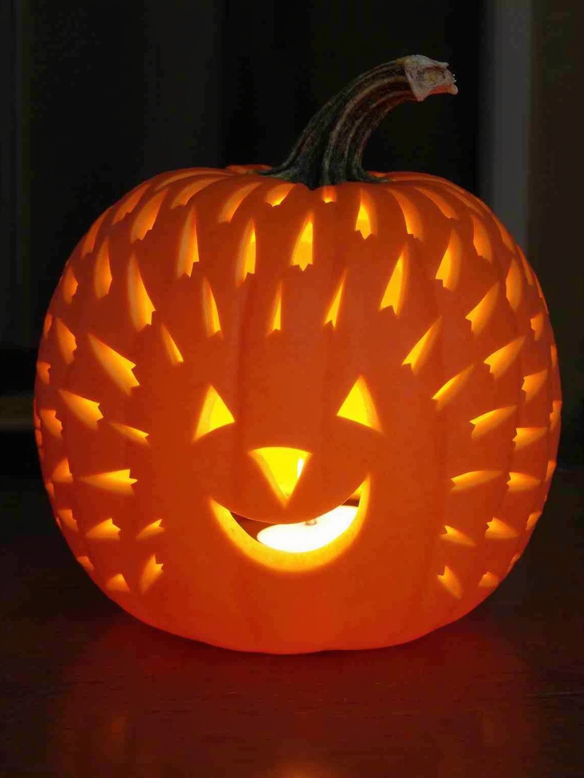 sweet hedgehog pumpkin project