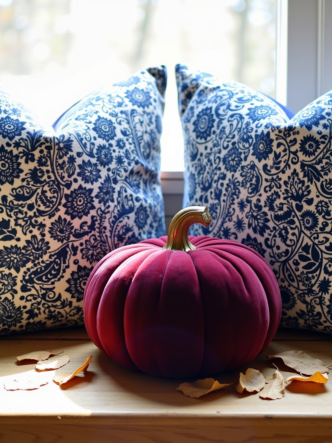 textured autumn decor combination