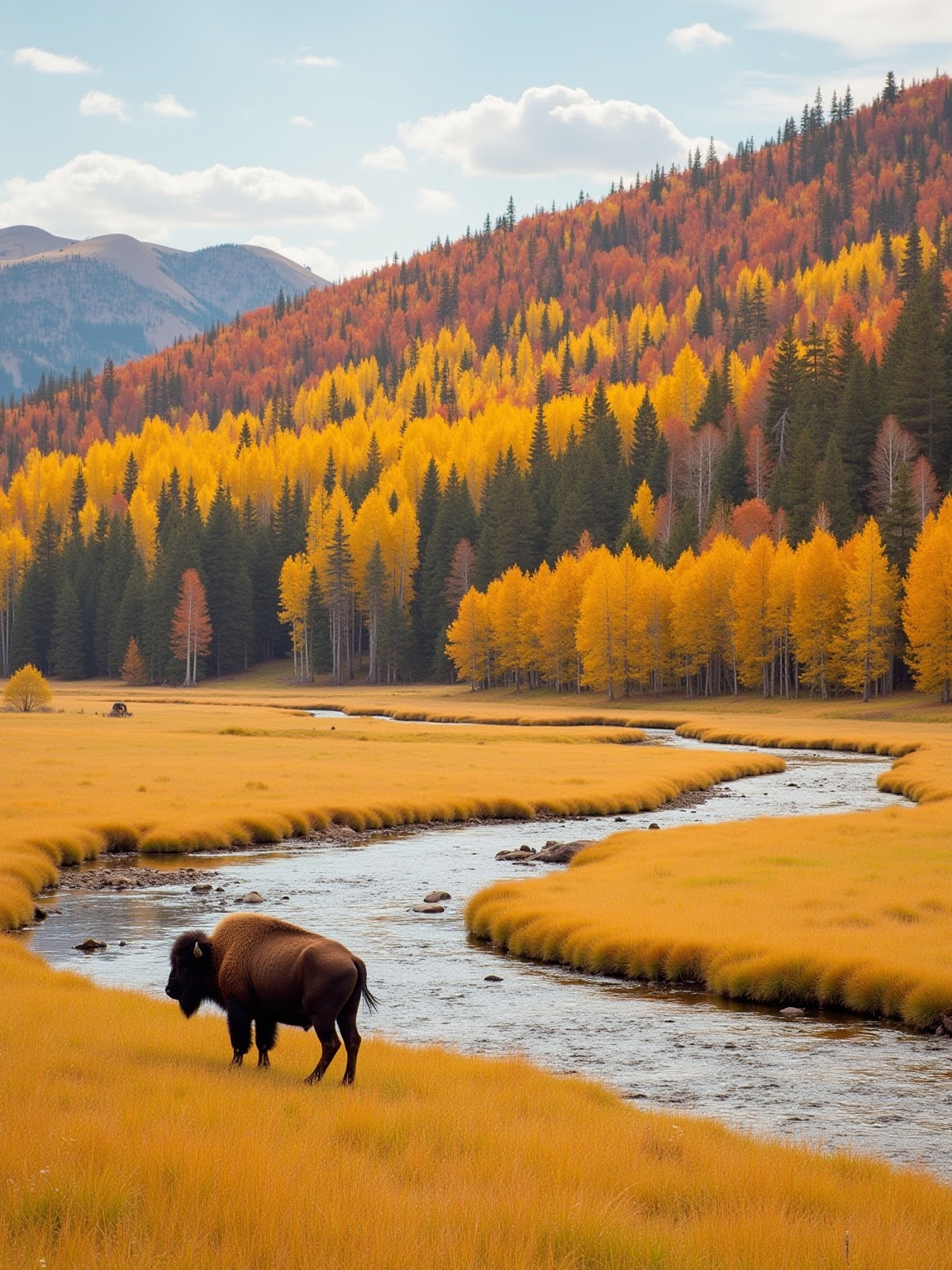 tranquil autumn wildlife exploration