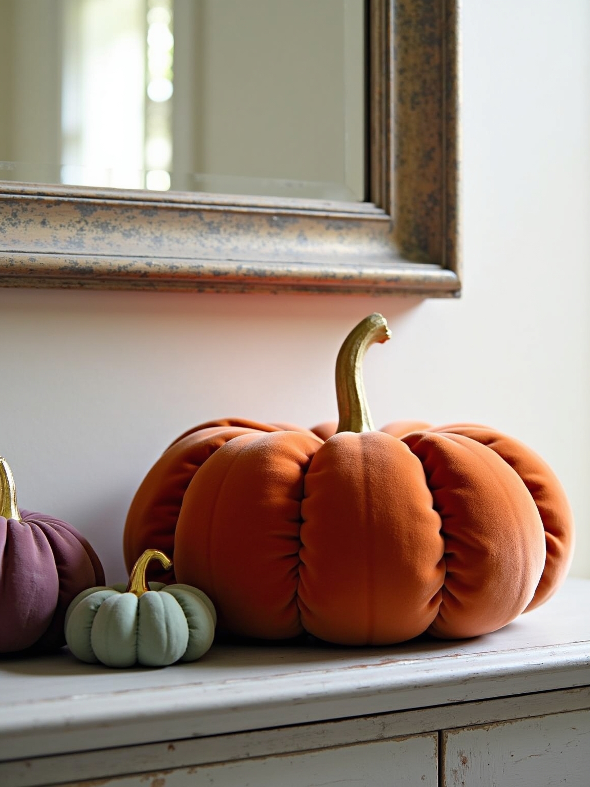 velvet enhances transitional elegance