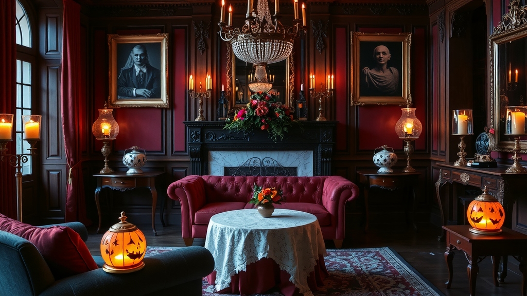 victorian inspired halloween decor