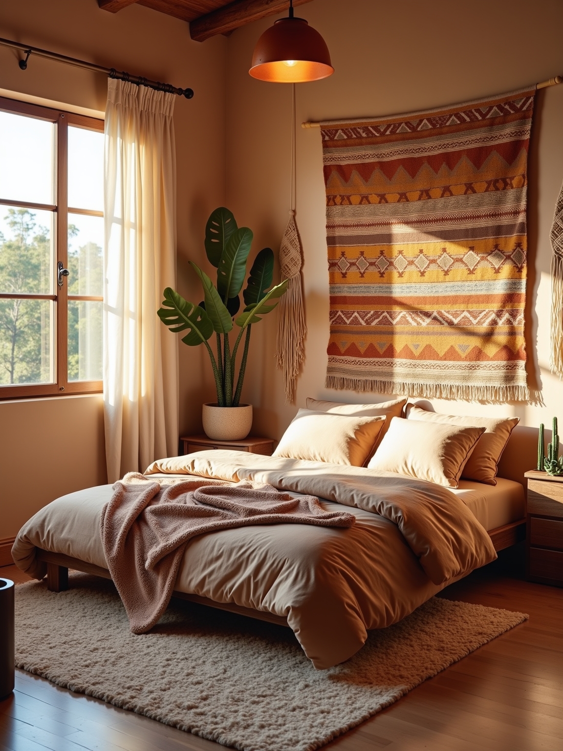 warm metallic pendant lighting