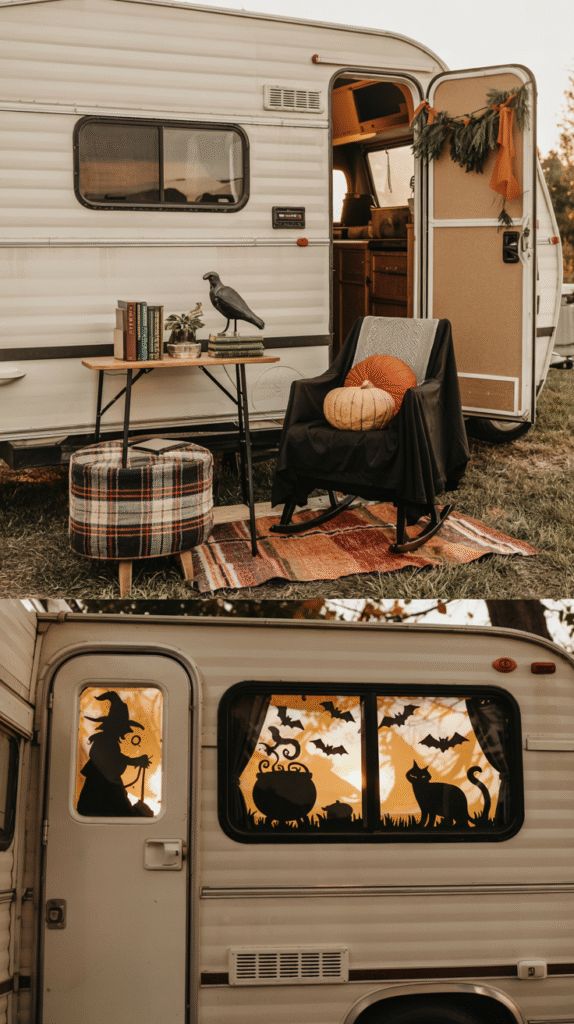 19 Outdoor Halloween Camper Setup That Wows the Campground