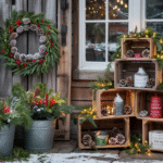 21 Rustic Outdoor Christmas Decor With Natural Greenery & DIY Touches