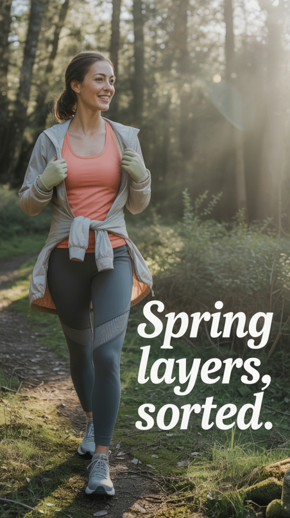 Breathable Leggings and Tank Top Layering for Spring Adventures