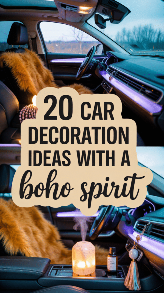 20 Boho Car Decorations Interior Ideas for Free-Spirited Travelers