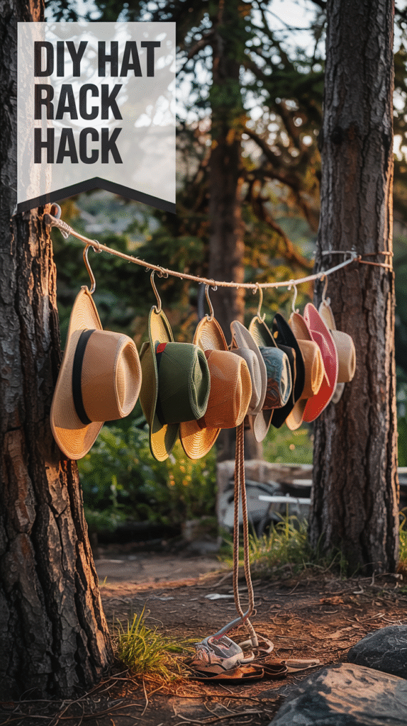 Create a DIY Hat Rack to Keep Your Headwear Organized